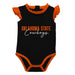 Oklahoma State Cowboys Ruffle Sleeve And Neck Bodysuit Girls Black