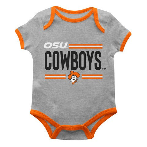Oklahoma State Cowboys Boys Bodysuit Grey