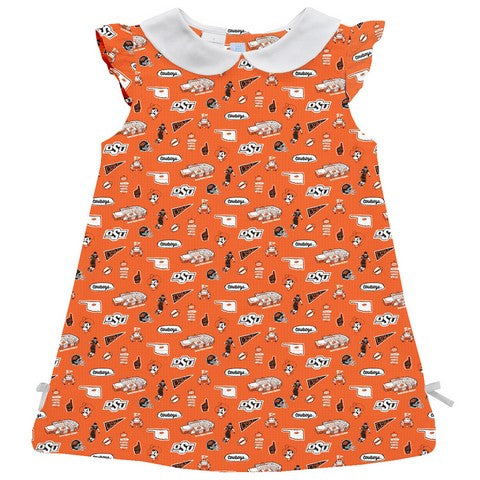 Oklahoma State Cowboys Orange Impressions A Line Dress