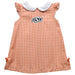 OSU Cowboys Embroidered Orange Gingham A Line Dress - Vive La Fête - Online Apparel Store