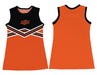 OSU Cowboys Sleeveless Cheerleader A Line Dress Black and Orange - Vive La Fête - Online Apparel Store