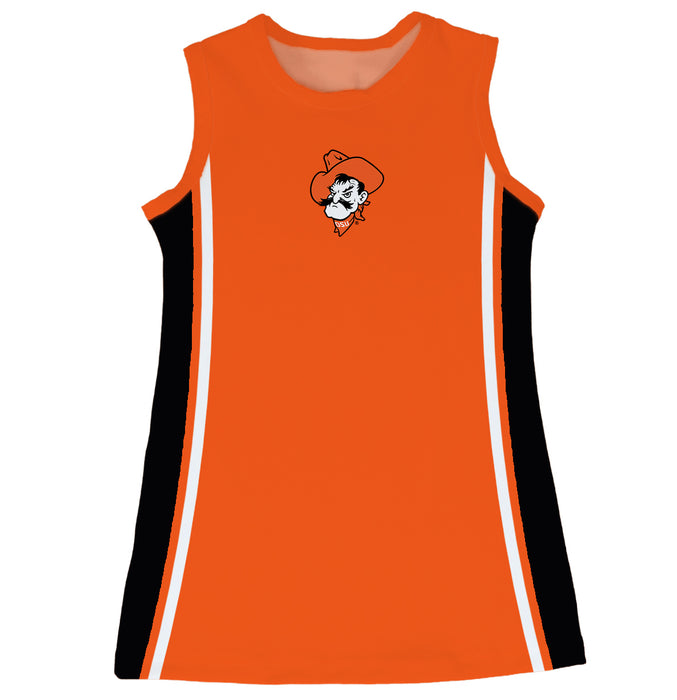 OSU Cowboys Sleeveless Cheerleader A Line Dress Orange