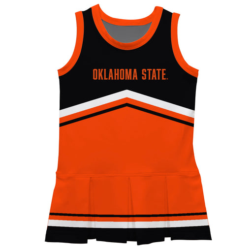OSU Cowboys Vive La Fete Game Day Black and Orange Sleeveless Chearleader Dress