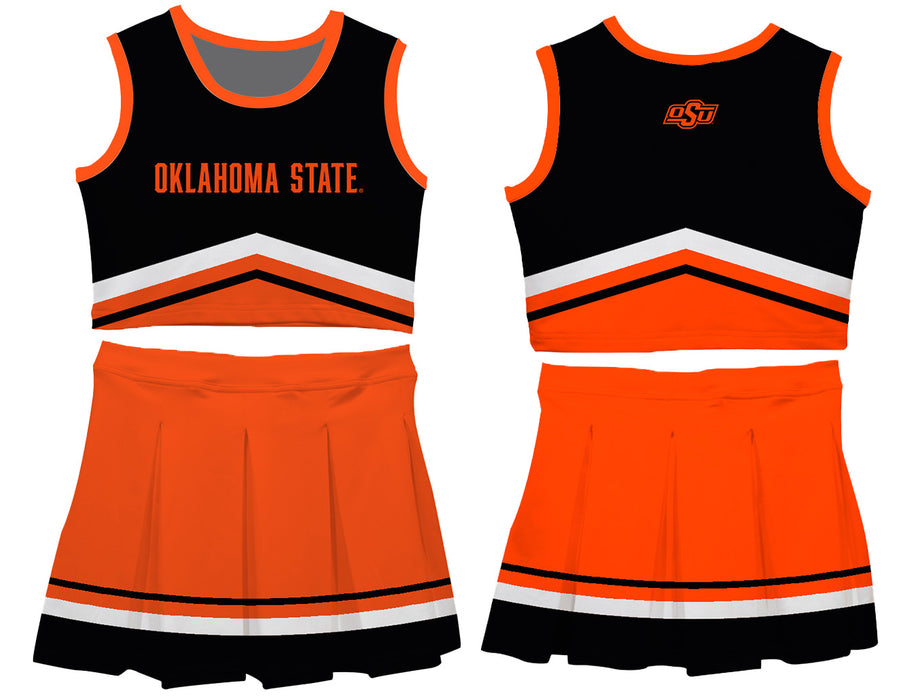 OSU Cowboys Vive La Fete Game Day Black and Orange Sleeveless Chearleader Set - Vive La Fête - Online Apparel Store