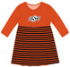 OSU Cowboys Vive La Fete Girls Game Day Long Sleeve Orange Stripe on Skirt - Vive La Fête - Online Apparel Store