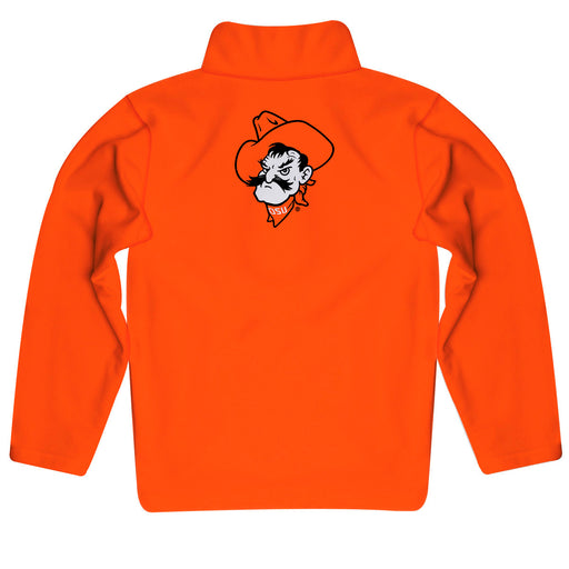 Oklahoma State Cowboys Vive La Fete Game Day Solid Orange Quarter Zip Pullover Sleeves - Vive La Fête - Online Apparel Store