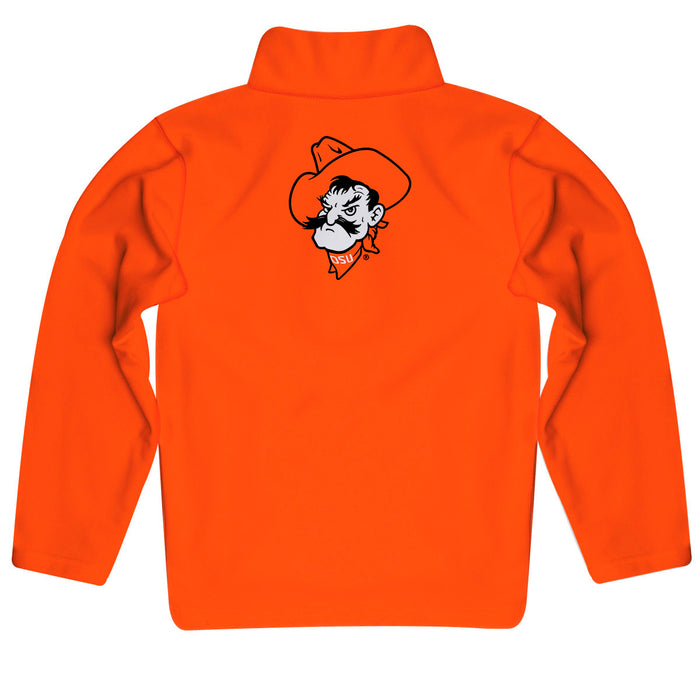 Oklahoma State Cowboys Vive La Fete Game Day Solid Orange Quarter Zip Pullover Sleeves - Vive La Fête - Online Apparel Store