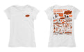 OSU Cowboys Hand Sketched Vive La Fete Impressions Artwork White Girls Cotton Short Sleeve Tee - Vive La Fête - Online Apparel Store