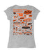 OSU Cowboys Hand Sketched Vive La Fete Impressions Artwork Grey Girls Cotton Short Sleeve Tee - Vive La Fête - Online Apparel Store