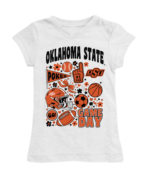 OSU Cowboys Girl´s Fitted Cotton T-shirt White