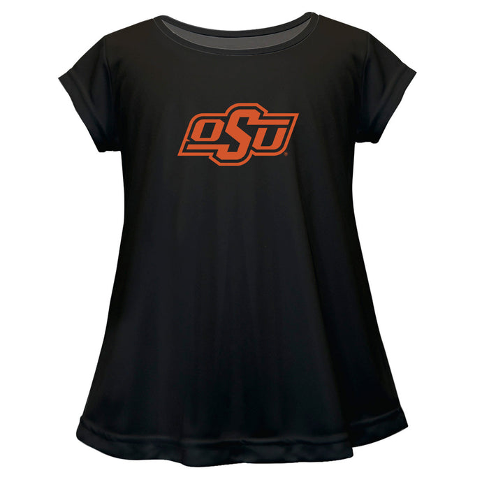 OSU Cowboys Short Sleeve Youth Cotton Top Black