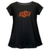 OSU Cowboys Short Sleeve Youth Cotton Top Black