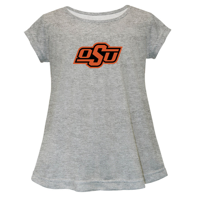 OSU Cowboys Short Sleeve Youth Cotton Top Grey