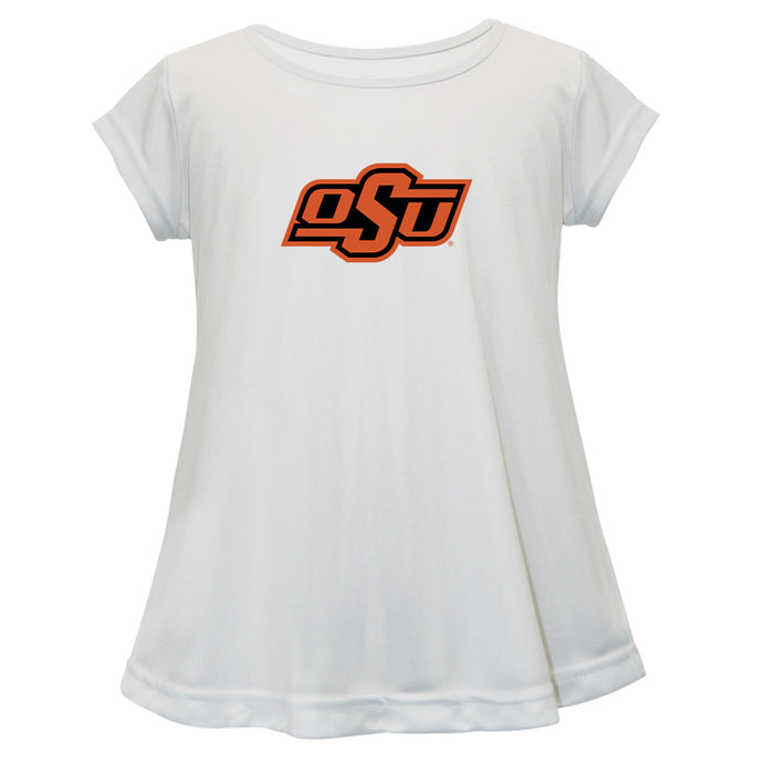 OSU Cowboys Short Sleeve Youth Cotton Top White