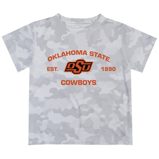 OSU Cowboys T-Shirt CAMO Light Grey by Vive La Fete