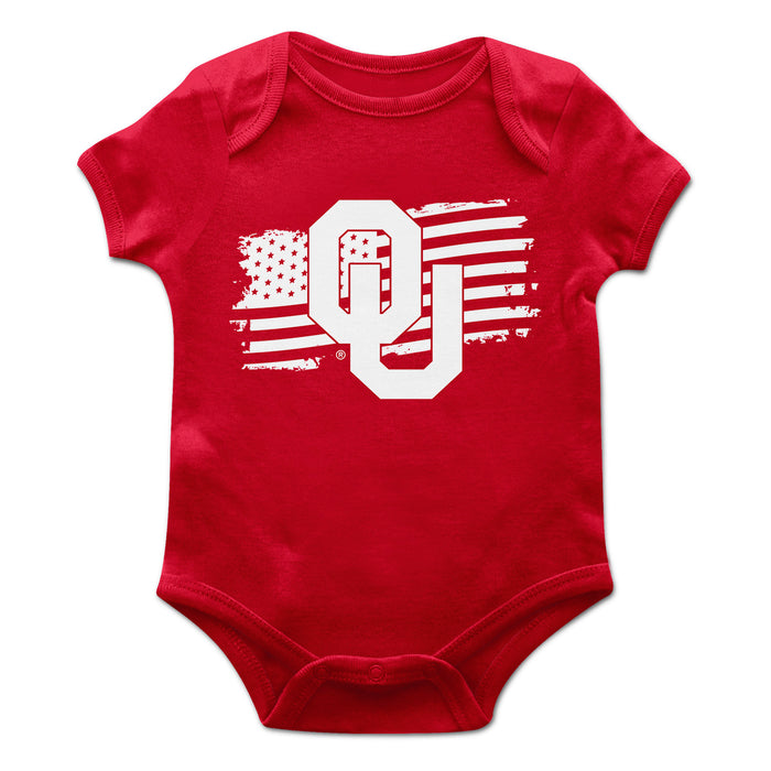 Oklahoma Sooners Vive La Fete Infant Game Day Red Short Sleeve Bodysuit