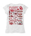 Oklahoma Sooners Hand Sketched Vive La Fete Impressions Artwork White Girls Cotton Short Sleeve Tee - Vive La Fête - Online Apparel Store