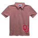 Oklahoma Sooners Stripes Short Sleeve Polo Box Shirt Red