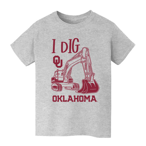 Oklahoma Sooners Vive La Fete Excavator Heather Grey Cotton Short Sleeve Tee