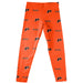 Pacific Tigers Vive La Fete Girls Game Day All Over Two Logos Elastic Waist Classic Play Orange Leggings Tights
