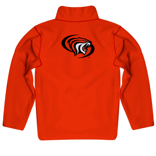 University of the Pacific Tigers Vive La Fete Game Day Solid Orange Quarter Zip Pullover Sleeves - Vive La Fête - Online Apparel Store