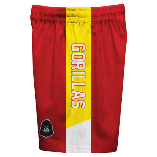 Pittsburgh State Gorillas Vive La Fete Game Day Red Stripes Boys Solid Gold Athletic Mesh Short - Vive La Fête - Online Apparel Store
