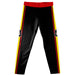 Pittsburgh State University Gorillas Vive La Fete Girls Game Day Black with Crimson Stripes Leggings Tights