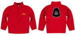 Pittsburgh State University Gorillas Vive La Fete Game Day Solid Crimson Quarter Zip Pullover Sleeves - Vive La Fête - Online Apparel Store