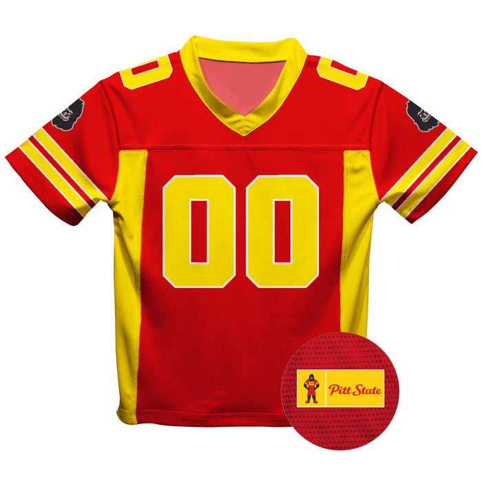 Pittsburgh State University Vive La Fete Game Day Crimson Boys Fashion Football T-Shirt - Vive La Fête - Online Apparel Store