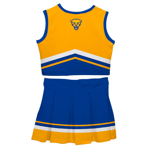 Pittsburgh Panthers UP Vive La Fete Game Day Gold and Royal Sleeveless Chearleader Set - Vive La Fête - Online Apparel Store