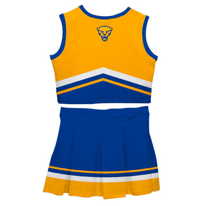 Pittsburgh Panthers UP Vive La Fete Game Day Gold and Royal Sleeveless Chearleader Set - Vive La Fête - Online Apparel Store