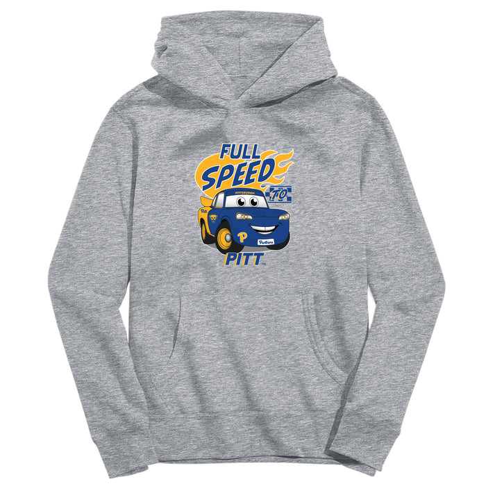 Pittsburgh Panthers UP Full Speed Heather Grey Cotton Youth Hoodie