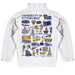 Pittsburgh Panthers UP Hand Sketched Vive La Fete Impressions Artwork White Boys Quarter Zip Pullover V1 - Vive La Fête - Online Apparel Store