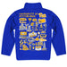 Pittsburgh Panthers UP Hand Sketched Vive La Fete Impressions Artwork Blue Boys Quarter Zip Pullover V1 - Vive La Fête - Online Apparel Store