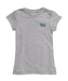 Pittsburgh Panthers UP Hand Sketched Vive La Fete Impressions Artwork Grey Girls Cotton Short Sleeve Tee