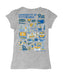 Pittsburgh Panthers UP Hand Sketched Vive La Fete Impressions Artwork Grey Girls Cotton Short Sleeve Tee - Vive La Fête - Online Apparel Store