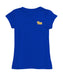 Pittsburgh Panthers UP Hand Sketched Vive La Fete Impressions Artwork Blue Girls Cotton Short Sleeve Tee