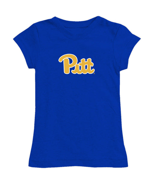 Pittsburgh Panthers UP Girl´s Fitted Cotton T-shirt Royal