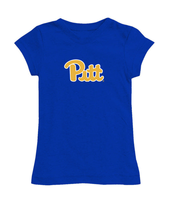 Pittsburgh Panthers UP Girl´s Fitted Cotton T-shirt Royal