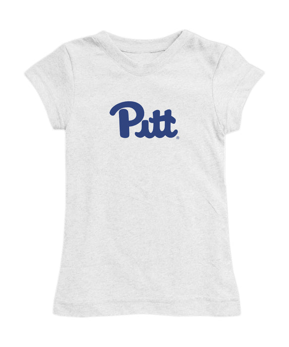 Pittsburgh Panthers UP Girl´s Fitted Cotton T-shirt White
