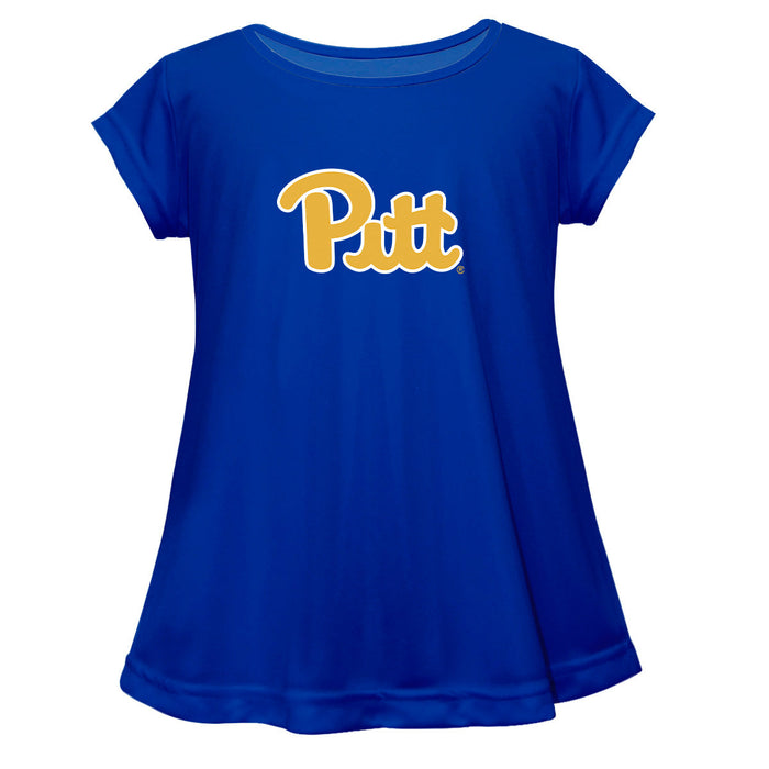 Pittsburgh Panthers UP Short Sleeve Youth Cotton Top Royal