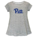 Pittsburgh Panthers UP Short Sleeve Youth Cotton Top Grey