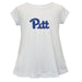 Pittsburgh Panthers UP Short Sleeve Youth Cotton Top White