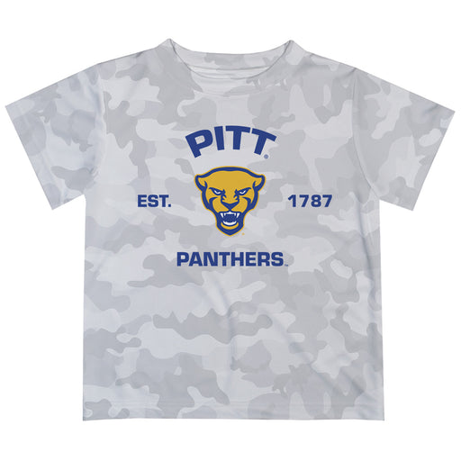 Pittsburgh Panthers UP T-Shirt CAMO Light Grey by Vive La Fete