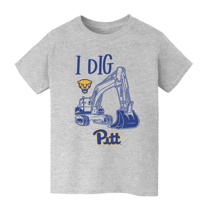 Pittsburgh Panthers UP Vive La Fete Excavator Heather Grey Cotton Short Sleeve Tee