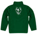 Portland State Vikings Vive La Fete Game Day Solid Green Quarter Zip Pullover Sleeves - Vive La Fête - Online Apparel Store