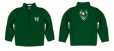 Portland State Vikings Vive La Fete Game Day Solid Green Quarter Zip Pullover Sleeves - Vive La Fête - Online Apparel Store