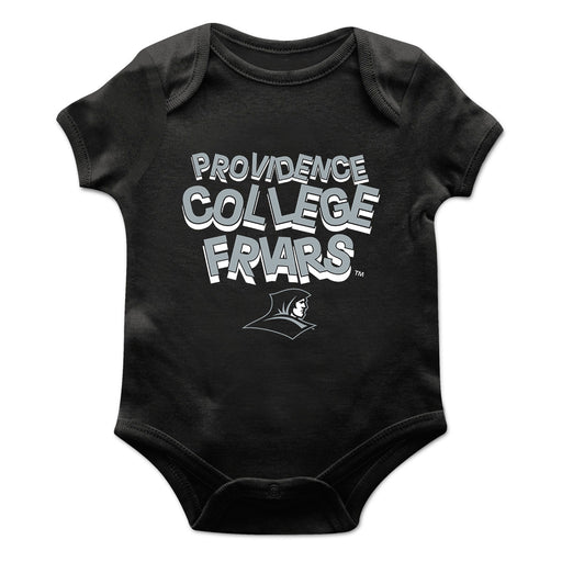 Providence Friars Vive La Fete Infant Game Day Black Short Sleeve Bodysuit