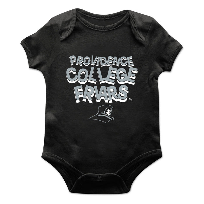 Providence Friars Vive La Fete Infant Game Day Black Short Sleeve Bodysuit