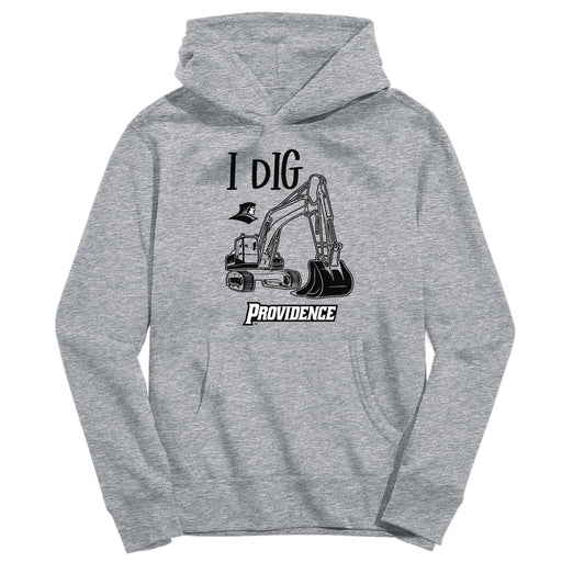 Providence Friars Excavator Heather Grey Cotton Youth Hoodie